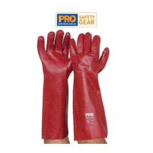 Red PVC Glove - Long