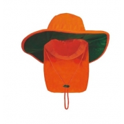 Wide Brim Hat With Flap 