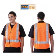 Fluro Orange H Back Safety Vest - Day/Night Use