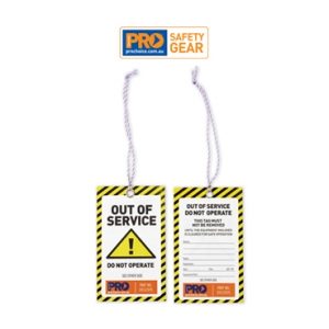Safety Tags - Yellow Out of Service