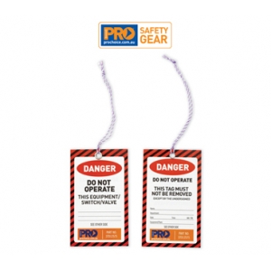 Safety Tags - Red Danger